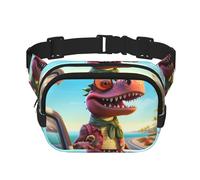 Sacchetto multifunzionale stampato dinosauro alla moda, borsa messenger unisex alla moda, borsa da viaggio sportiva