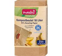 Sacchetto naturale per compost 10 l, 10 pezzi - Marchio DM Germania - Compatibile con il profissimo - Kompostbeutel nature 10 l, 10 St