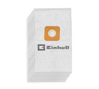Sacchetto originale Einhell in tessuto non tessuto da 10 l (adatto per aspirapolvere a batteria Einhell con contenitore da 10 litri, alta capacità di filtraggio, volume 10 l, 5 pezzi inclusi)