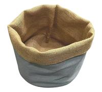 Sacchetto pane in cotone e poliestere, 20x18 cm grigio, Natural