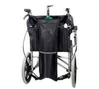 sacchetto per bombole, Supporto for bombola di ossigeno sullo schienale della sedia a rotelle, design multistrato con cinghie regolabili, la borsa interna può ospitare bombole di ossigeno da 2l-4l