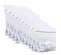 Sacchetto per bucato in rete riutilizzabile, Sacchetti for bucato in rete 5/10 pezzi for reggiseni, calzini, lingerie, scarpe da ginnastica, poliestere(10 PCS white)
