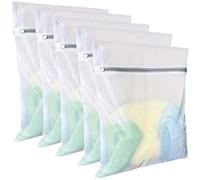 Sacchetto per bucato in rete riutilizzabile, Sacchetti for bucato in rete for lavare capi delicati con chiusura a cerniera in poliestere 10 pezzi 5 pezzi(10pcs)