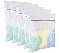 Sacchetto per bucato in rete riutilizzabile, Sacchetti for bucato in rete for lavare capi delicati con chiusura a cerniera in poliestere 10 pezzi 5 pezzi(5pcs)