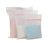 Sacchetto per bucato in rete riutilizzabile, Sacchetto a rete for biancheria intima, reggiseni, calzini, vestiti, diverse misure(40x50m)