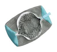 Sacchetto per bucato riutilizzabile in microfibra con cerniera invisibile a 360° per la pulizia, adatto per il lavaggio in lavatrice di scarpe da ginnastica e scarpe a rete