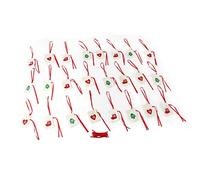 Sacchetto per calendario dell’Avvento natalizio in feltro, decorazione festiva riutilizzabile con 24 buste regalo numerate, calendario conto alla rovescia ecologico da appendere