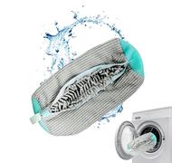 Sacchetto per il lavaggio delle scarpe, lavatrice, pulizia a 360°, ammortizzante e antirumore, multi protezione, per scarpe da ginnastica riutilizzabile (Giallo-1 Pezzi)