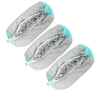 Sacchetto per il lavaggio delle scarpe, scarpe da ginnastica, per lavatrice, 39 x 19 cm, sacchetto per il lavaggio delle scarpe, riutilizzabile, con chiusura lampo, per la biancheria, per sneaker, 3