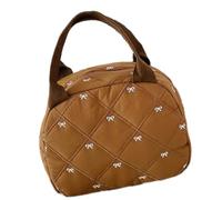 Sacchetto per il trucco manuale da viaggio, grande capacità, per la cura della pelle, per la cura della pelle, cosmetici, grande capacità, per il trucco, organizzatore per la cura della pelle, marrone