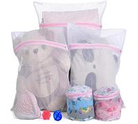 Sacchetto per la biancheria intima in rete bianca con cerniera per biancheria delicata, reggiseno, lingerie, calze, collant, borse, scarpe fashion