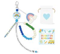 Sacchetto per la scuola, riempimento per ragazzo, collana per la scuola 2025, contenuto, regalo per l'inizio della scuola, ragazzo, portafortuna per l'inizio della scuola, regalo con biglietto di