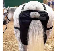 Sacchetto per letame di cavallo - Pannolino per escrementi riutilizzabile per equitazione, parco e strada, facile da pulire e riporre (Medium)