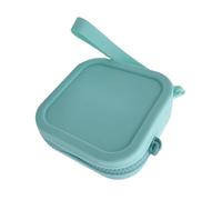 Sacchetto per monete in silicone - Mini Change Holder, chiusura lampo | Organizzatore in silicone per il viaggio, inserto in portafoglio per donne, borsa per il trucco compatta, verde,