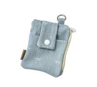 Sacchetto per monete stellari, bel cambiamento, portafogli di cartone, per donna e ragazza, bella borsa per carte di credito, portafogli, Light Blue Bow, Mass Beauty