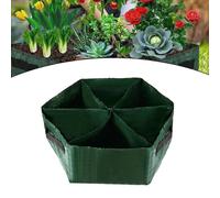 Sacchetto per Piantagione da Giardino in PE a Sei Griglie Vaso Esagonale per Cre