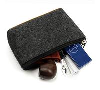 sacchetto per pipe, Borsa portaoggetti portatile in feltro for 2 pipe da tabacco e altri accessori - Custodia for pipa for regali for fumatori, A