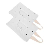 Sacchetto per Salviette Umidificate da Viaggio Ricaricabile 2 Pezzi | Cotone Bianco, Grande Capienza, per Passeggino e Sedili, Facile da Fissare, per Salviette del Bebè