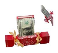 Sacchetto per soldi a sorpresa natalizia, scatola regalo per soldi estraibile, fai da te, rettangolare, kit per regali in contanti, sacchetto regalo di Natale, modi divertenti per regalare denaro