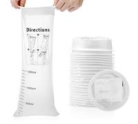 Sacchetto per Vomito Sacchetti Barf Monouso 25Pack,1500ml Bianca Sacchetti Emesis ad Alta Densità con Chiusura a Scatto, Perfetti per Malattie Mattutine, Bambini, Donne Incinte,Borse per Emesis