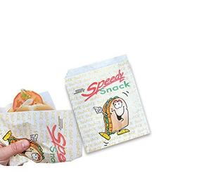 SACCHETTO POLITENATO SNACK SPEEDY 15X18 PIADINA PANINI HAMBURGER PIZZA E TOAST