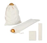 Sacchetto Portapane Busta Porta Pane Frutta Cipolle Contenitore Stoffa Set da 4