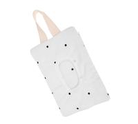 Sacchetto Portatile per Fazzoletti Umidi, Cotone Beige | Uso Quotidiano e Auto, Leggero e Pratico, Fantasia a Pois Adorabile, per Bebè