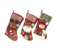 Sacchetto regalo di calzini di Natale, decorazioni natalizie per albero, letto,