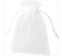 Sacchetto regalo in organza - Bianco / 7x9cm / 10pz