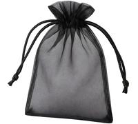 Sacchetto regalo in organza - Nero / 7x9cm / 10pz KP38481