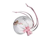 Sacchetto regalo in seta cinese per gioielli, Confezione da 4 bustine for gioielli in broccato di seta multicolore con coulisse 8 cm x 13(Roze)