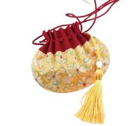 Sacchetto regalo in seta cinese per gioielli, Confezione da 4 bustine for gioielli in broccato di seta con coulisse, multicolore(Grün)