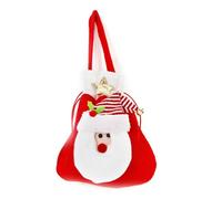 Sacchetto regalo natalizio per caramelle, Babbo Natale, pupazzo di neve, renna, per bambini, organizer per biscotti, con coulisse, per feste di Capodanno, uso versatile, Borsa tote Babbo Natale
