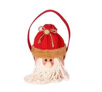 Sacchetto regalo per caramelle di Natale, Babbo Natale, pupazzo di neve, alce, per bambini, custodia portatile per riporre biscotti, per feste di Capodanno, cioccolatini e caramelle, A, Taglia unica