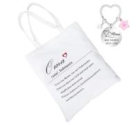 Sacchetto regalo per la nonna, sacchetto di cotone, regalo di compleanno con portachiavi, regalo di compleanno, regalo di Natale, amorevole per le nonne di nipoti, idea regalo per la festa della mamma