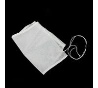 Sacchetto riutilizzabile resistente agli acidi per produzione di formaggio in nylon a 200 maglie ad alta temperatura - Filtro per vino fine con coulisse per filtrare l'birra fatta in casa (45 x 60 cm