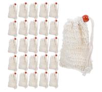 Sacchetto Sapone in 30 Pezzi con Laccio, Legno Cotone | Bagno Quotidiano e Viaggio, Design Sospeso, Uso Multiplo, Azione Delicata