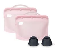 Sacchetto sterilizzatore a vapore in silicone per microonde, per biberon, sacchetto sterilizzante riutilizzabile per parti della pompa e accessori per bambini, sacchetti sterilizzatori facili da
