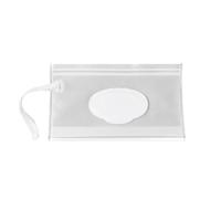Sacchetto trasparente for salviette umidificate, con cinturino a scatto, custodia for tovaglioli, custodia for mascherina facile da trasportare, contenitore for cosmetici riutilizzabile