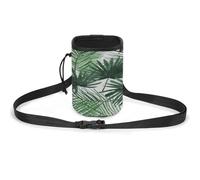 Sacchetto trasparente per cani con motivo a foglia di palma per addestramento cani da compagnia, borsa da addestramento per cani, Modello di foglie di palma trasparente, Taglia unica, Borsa da