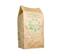 Sacchetto vegetale biodegradabile 100 l - Set di 5 sacchetti per rifiuti verdi da giardino in carta kraft rinforzata, compostabili ed ecologici, resistenti per foglie, rami, erbe, rifiuti organici