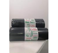 SACCHI 5 Rotoli Neri Grandi Resistenti Spazzatura condominiali cm 90x120 120 Litri da 1kg CF Carta