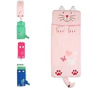 Sacchi a Pelo per Bambini 62.99x23.62 Pollice Sacco a Sonno per Bambini, Cartone Dinosaur Nap Mat Sacco a Pelo Comfort, Sacco a Pelo per Ragazzi e Ragazze