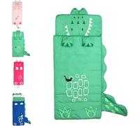 Sacchi a Pelo per Bambini 62.99x23.62 Pollice Sacco a Sonno per Bambini, Cartone Dinosaur Nap Mat Sacco a Pelo Comfort, Sacco a Pelo per Ragazzi e Ragazze