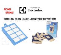 SACCHI ASPIRAPOLVERE ELECTROLUX E200B+FILTRO HEPA EFH13W ZUOERGO ULTRAONE