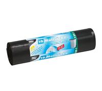 Sacchi della spazzatura, 12328, LDPE, 150 l, 150 cm x 70 cm, Nero, Extra Forte, 10 pezzi sul rotolo