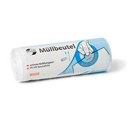 Sacchi della spazzatura in HDPE 30 L, bianco, 50 pezzi/rotolo