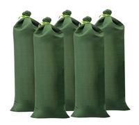 Sacchi di sabbia per inondazioni 5 pcs ispessato sacchi di alluvione di inondazione corse sacchi di sabbia riempibili 27.6x11.8 pollici barriere idriche per inondazioni, la sabbia non include sacchi