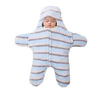 Sacchi Nanna Per Bambino Trapunta Trapuntata Anti-Kick Trapuntata Con Stelle Marine Neonate/Sacco A Pelo Spesso Autunnale E Invernale-Azzurro_45*78Cm