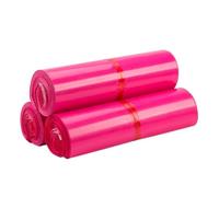 Sacchi Per Pacchi 100 pezzi rosa opaco PE plastica busta espressa di stoccaggio mailing sigillo autoadesivo corriere buste riciclabili usa e getta(20x35cm)